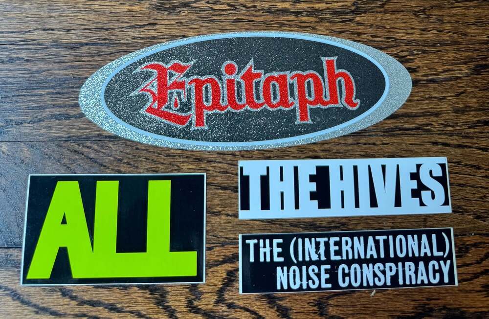 VTG 00s PUNK Promo Sticker LOT EPITAPH ALL, Hives International Noise Conspiracy